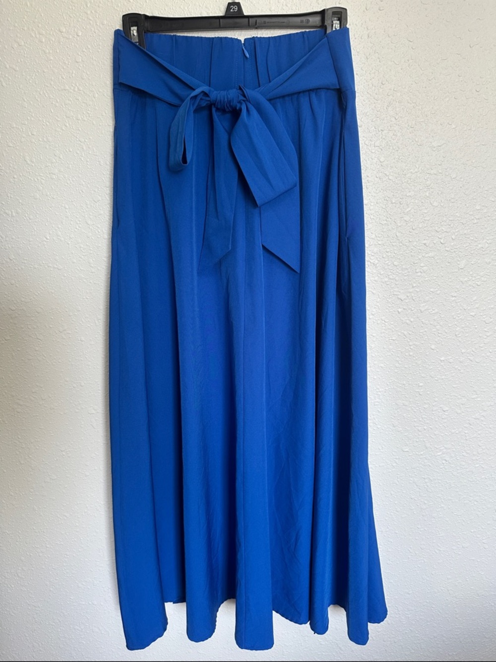 Elegant Royal Blue Maxi Skirt with Flattering Zip Waistband Size Medium - Picture 3 of 8